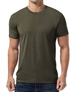 QUALFORT Herren Bamboo T-Shirt, 09-braun, L von QUALFORT