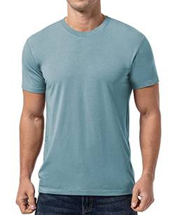 QUALFORT Herren T-Shirt Bamboo - Blau - X-Groß von QUALFORT