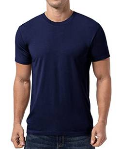 QUALFORT Herren T-Shirt Bamboo - blau - XX-Large von QUALFORT