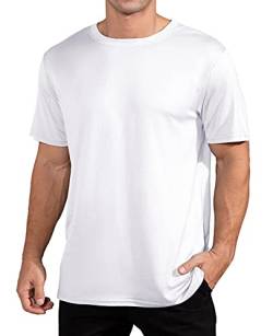 QUALFORT Herren T Shirt Weiß XL von QUALFORT