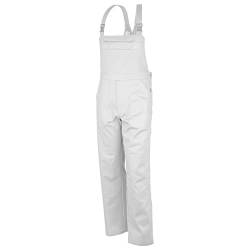 QUALITEX HIGH QUALITY WORKWEAR Latzhose-Basic 100% CO 240 G/M² Farbe Weiss Größe 44 von QUALITEX HIGH QUALITY WORKWEAR