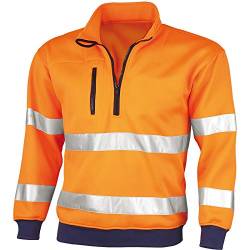 QUALITEX HIGH QUALITY WORKWEAR Warnschutz-Sweatshirt,75% PES/25% Co nach EN 471 Größe 3XL von QUALITEX HIGH QUALITY WORKWEAR