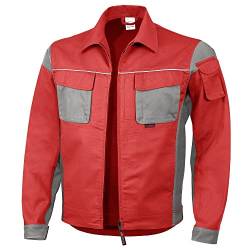 Qualitex Arbeitsjacke Professionell Pro MG 245 – mehrere Farbe Gr. X-Large, - Rot/Grau von QUALITEX HIGH QUALITY WORKWEAR