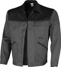 Qualitex Image-Bundjacke mit Reißverschluss Mischgewebe 65% Baumwolle 35% Polyester 3103/58RV 60,Grau-Schwarz von QUALITEX HIGH QUALITY WORKWEAR