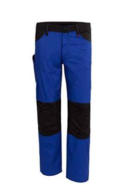 Qualitex X-Serie Unisex Bundhose in Kornblau/schwarz Größe 42, Lange Arbeitshose für Herren und Damen, Cargohose mit vielen Taschen von QUALITEX HIGH QUALITY WORKWEAR