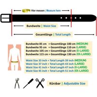 QUAMOD Ledergürtel Herren Wildleder Gürtel Velourleder – TOP Design umweltfreundlich, faire Herstellung von QUAMOD