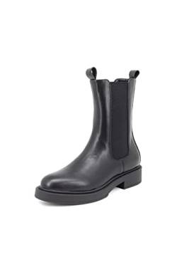 QUEEN HELENA Damen Stiefel Chelsea Boots X27-148 Schwarz, 36 EU von QUEEN HELENA