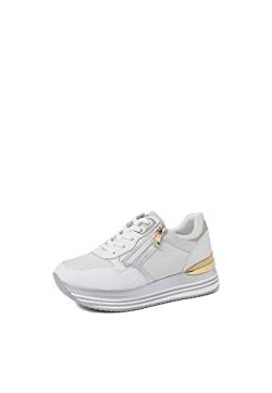 QUEEN HELENA Damen Turnschuhe Sneaker mit Plateau X28 32 Weiß, 37 EU von QUEEN HELENA