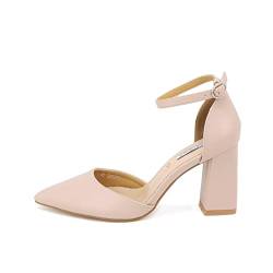 QUEEN HELENA Damenschuhe mit Absatz Zm9002 Nude, 38 EU von QUEEN HELENA