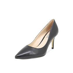 QUEEN HELENA Elegante Pumps mit Geschlossener Zehe mit Niedrigem Absatz für Damen S1999 Schwarz Pu, 39 EU von QUEEN HELENA