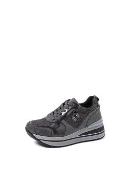 QUEEN HELENA Plateau-Sneakers für Damen X29-30 Grau, 38 EU von QUEEN HELENA