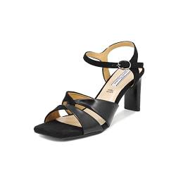 QUEEN HELENA Riemchensandalen Damen ZM9015 Schwarz, 36 EU von QUEEN HELENA