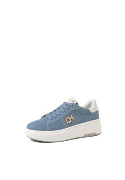 QUEEN HELENA Turnschuhe Stoff Turnschuhe Casual Damen Turnschuhe QH7008, blau, 40 EU von QUEEN HELENA