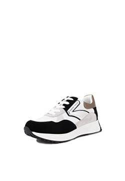 QUEEN HELENA Turnschuhe mit Plateau Sneaker Damen Schwarz, 40 EU von QUEEN HELENA