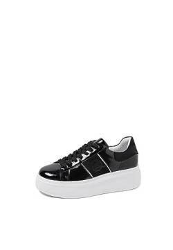 QUEEN HELENA X28-16 X28-16 Plateau-Sneakers für Damen, elegant, leicht, Plateau-Sneaker, X29 20 Schwarz, 40 EU von QUEEN HELENA