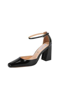 QUEEN HELENA ZM9601 Pumps mit mittlerem Absatz Elegante Damenschuhe, Schwarz , 39 EU von QUEEN HELENA