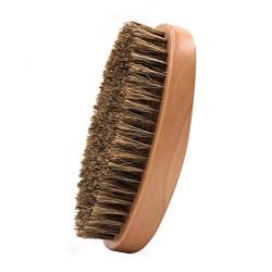Bartbürste für Herren, natürliche Wildschweinborsten, Bürste aus Massivholz – Wildschwein für die optimale Pflege des Bartes von QUUPY