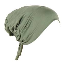 -Hut-Kappe ethnische böhmische Blumen-Haar-Abdeckungs-Verpackungs-Turban-Kopfbedeckung-Turban-Kappe Sportstirnbänder Damen Breit (A, One Size) von QWUVEDS