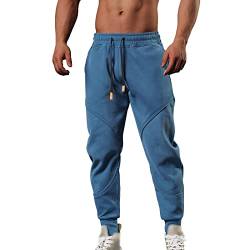 QWUVEDS Moda Uomo Sport Colore fasciatura Casual Pantaloni Pantaloni Cargo Pantaloni Uomo Tasche anteriori, L von QWUVEDS