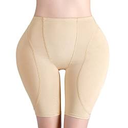 QWUVEDS Po-Pads für größere Po-Hüftpolster Hip Enhancer Verbesserter Schwamm gepolsterte Po-Lifter-Höschen Shapewear Bauchkontrolle für Frauen Männerunterhose Shape-Unterhose Panty mit Spitze von QWUVEDS