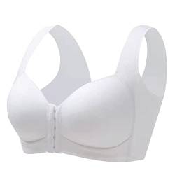 QWUVEDS Sport-BH ohne Bügel Komfort-Schlaf-BH Plus-Size-Workout-Aktivitäts-BHS mit Nicht abnehmbaren Pads Shaping-BH Kleidung BH Verschluss Vorne Comfy Bra BH Vorderverschluss Sport BH Große Brüste von QWUVEDS