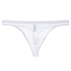 QWUVEDS Unterhosen männer Slip sexy Transparenter Tanga für Herren, dünnes Mesh, sexy Unterwäsche Herren Super Mini String Spitzenhöschen atmungsaktiv Unterhosen Jungen Unterhosen männer Slip von QWUVEDS