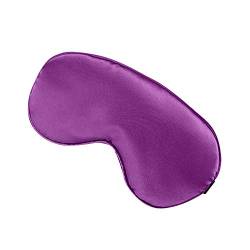 Strap Silk verstellbar mit Blackouted Mask Travel Sleep Eye Halsbonbons (Purple, One Size) von QWUVEDS