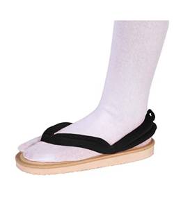 QYIFIRST Kimetsu no Yaiba Inosuke Hashibira Cosplay Clogs Shoes slippers Sandals für Kostüm Schwarz Herren Damen 35 (Inside length 22cm) von QYIFIRST