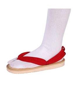 QYIFIRST Kimetsu no Yaiba Kyojuro Rengoku Cosplay Clogs Shoes Slippers Sandals für Kostüm Rot Herren Damen 35 (Inside Length 22cm) von QYIFIRST