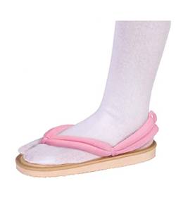 QYIFIRST Kimetsu no Yaiba Nezuko Kamado Cosplay Clogs Shoes Slippers Sandals für Kostüm Rosa Herren Damen 31 (Inside Length 19cm) von QYIFIRST