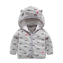 QZQZ Plüschjacke Kinder Mädchen Jungen Mit Kapuze Winter Warme Fleecejacken Baby Fleece Oberbekleidung Reißverschluss Fleecemäntel Jacke Outwear Winterjacke Parka Jacke Steppjacke von QZQZ