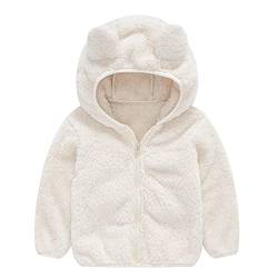 QZQZ Plüschjacke Kinder Mädchen Jungen Mit Kapuze Winter Warme Fleecejacken Baby Fleece Oberbekleidung Reißverschluss Fleecemäntel Jacke Outwear Winterjacke Parka Jacke Steppjacke von QZQZ