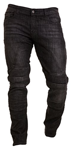 Qaswa Motorradhose Herren mit Protektoren Motorradhosen Motorrad Jeans Stretch Männer Motorradjeans für Herren von Qaswa