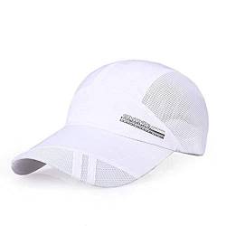 Baseball Cap Herren dünn Satin Mesh Basecap Sommer Schnell trocknend Atmungsaktiv Snapback Kappe Cap Freizeit Sport Outdoor Sonnenschutz Einstellbare Stretchkappe für Bergsteigen Camping Golf 8cm von Qchomee