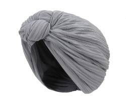 Qchomee Frauen Turban Weich Turban Kopfbedeckung Vorgebundene Haube Knoten Mütze Kopfwickel Schlafmütze Beanie Mütze Slouchy Sleep Cap Headwrap Headwear für Haarverlust Haarausfall Muslim von Qchomee