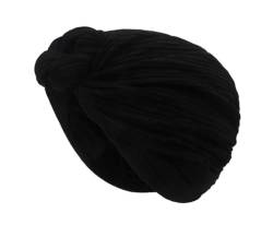 Qchomee Frauen Turban Weich Turban Kopfbedeckung Vorgebundene Haube Knoten Mütze Kopfwickel Schlafmütze Beanie Mütze Slouchy Sleep Cap Headwrap Headwear für Haarverlust Haarausfall Muslim von Qchomee