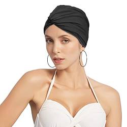 Qchomee Kopftücher Damen Mütze Turban Frauen Damen Kopfbedeckung Hut Vorgebundene Haube Turban Multifunktional Knoten Mütze Kappe Hut Beanie Mütze Flexible Kappe für Spa Ausflug Alopezie Haarverlust von Qchomee