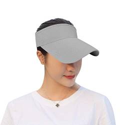 Qchomee Visor Cap Unisex Sonnenhut Einstellbar Sommerhut Basecap mit Klettverschluss Strandvisor Damenvisor Lange Brim Sportmütze Outdoor Sonnenvisor Damen Herren Schirmmütze für Golf Tennis Jogging von Qchomee