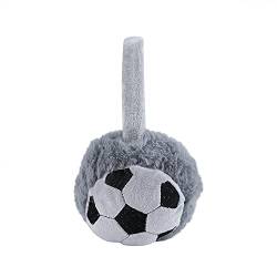 Winter Ohrenschützer Ohrenwärmer Outdoor Ohrenwärmer Kinder Ohrenschützer Warme Ohrenschützer Winter Weiche Ohrenband Plüsche Ohrwärmer Ohrenschutz Fußball Muster Ohrenschützer für Mädchen Jungen von Qchomee