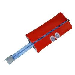Qcwwy Federmäppchen, PU-Leder, Glatter Reißverschluss, Mehrzweck-Stifttasche für Gymnasiasten für Schultasche Im Klassenzimmer (Rosa) von Qcwwy