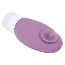 Reiseflasche mit Saugnapf, Tragbare Silikon-Kosmetik-Aufbewahrungsflasche, Leicht und Tragbar, 100 Ml Fassungsvermögen (PURPLE) von Qcwwy