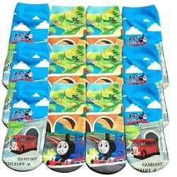 Qemsele Kinder Socken, 12 Paar Baumwolle Socken für Jungen Mädchen, Bunt Gemustert Strümpfe für kinder Kindergeburtstag Gastgeschenke Geburtstagsfeier Schule (2-5 Jahre alt: 7 * 15cm, Thomas) von Qemsele