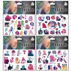 Qemsele Temporäre Tattoo Set Kinder, 8 Sheet 160+ Pcs Tattoos Aufkleber Sticker Wasserdicht Klebe-Tattoos Einhorn Für Geschenktüten Kindergeburtstag Mitgebsel Mädchen Jungen (Olympus) von Qemsele