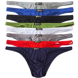 QiaTi Herren Strings Tangas Unterwäsche Männer Unterhose Slips Briefs Pants 4 Pack von QiaTi