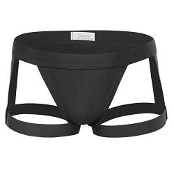 QiaTi Herren Thong Unterwäsche Atmungsaktive Herren Tanga G-String Briefs Athletic Supporter Männlich Bikini für Workout Gym von QiaTi