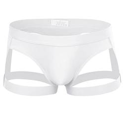 QiaTi Herren Thong Unterwäsche Atmungsaktive Herren Tanga G-String Briefs Athletic Supporter Männlich Bikini für Workout Gym von QiaTi