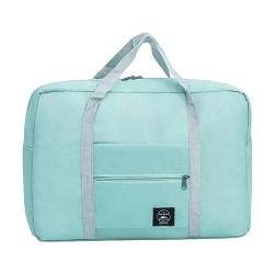 Qianly Faltbare Reisetaschen-Packwürfel für Koffer, Reiseutensilien für Damen und Herren, Gepäckaufbewahrung für Sport, Einkaufen, Fitnessstudio, Hellblau von Qianly