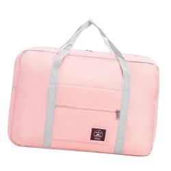 Qianly Faltbare Reisetaschen-Packwürfel für Koffer, Reiseutensilien für Damen und Herren, Gepäckaufbewahrung für Sport, Einkaufen, Fitnessstudio, ROSA von Qianly