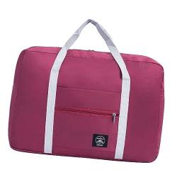 Qianly Faltbare Reisetaschen-Packwürfel für Koffer, Reiseutensilien für Damen und Herren, Gepäckaufbewahrung für Sport, Einkaufen, Fitnessstudio, Rot von Qianly
