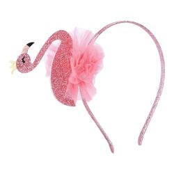 Qianly Flamingo-Kopf-Reifen-Stirnband, Kopfbedeckung, Haarband, Kopfschmuck für Jungen, Mädchen, Kinder, Geburtstag von Qianly